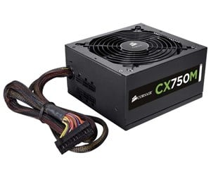 Strømforsyning (PSU) - Corsair CX750M Strømforsyning (PSU) - 750 Watt - 120 mm - ATX - 80 Plus Bronze sertifisert - CP-9020061-EU