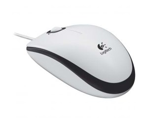 Mus - Logitech B100 Optical USB Mouse - Mus - Optisk - 3 knapper - Hvit - 910-003360