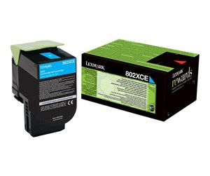 Printertilbehør blekk/toner - Lexmark toner cartridge - Cyan - Laser toner Blå - 80C2XCE