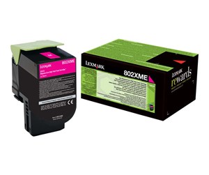 Printertilbehør blekk/toner - Lexmark Laser Toner Cartridge 802XME - Laser toner Rød - 80C2XME