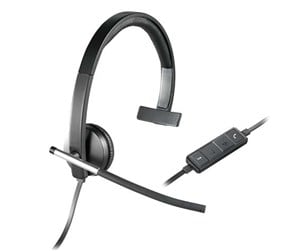 Hodetelefoner - Logitech USB Headset Mono H650e - Black - 981-000514