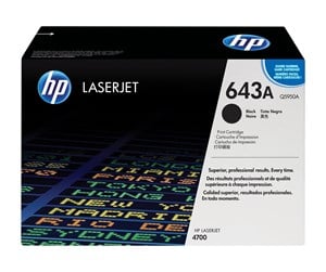 Printertilbehør blekk/toner - HP 643A - Laser toner Svart - Q5950A