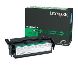 Printertilbehør blekk/toner - Lexmark T654X80G Black Toner - Laser toner Svart - T654X80G