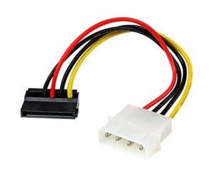 Strømkabel (intern) - StarTech.com 4 Pin Molex to Left Angle SATA Power Cable Adapter - SATAPOWADPL