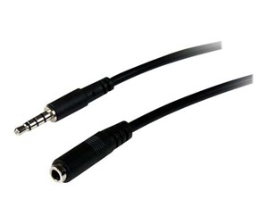 Lydkabel - StarTech.com 3.5mm 4 Position TRRS Headset Extension Cable - MUHSMF1M