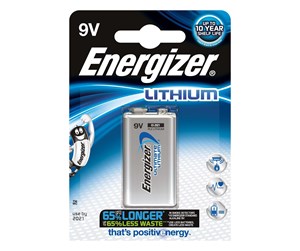 Batteri - Energizer 9V Lithium - 638501