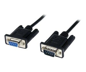 Parallell/seriell kabel - StarTech.com DB9 RS232 Serial Null Modem Cable F/M - SCNM9FM1MBK