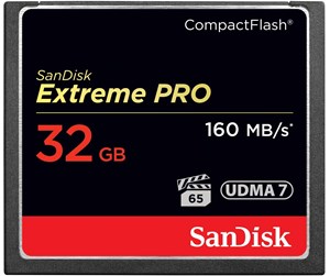 Minnekort - SanDisk Extreme Pro CF - 160MB/s - 32GB - SDCFXPS-032G-X46