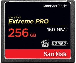 Minnekort - SanDisk Extreme Pro CF - 160MB/s - 256GB - SDCFXPS-256G-X46