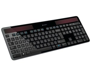 Tastatur - Logitech Wireless Solar K750 - Tastatur - Nordisk - Svart - 920-002925