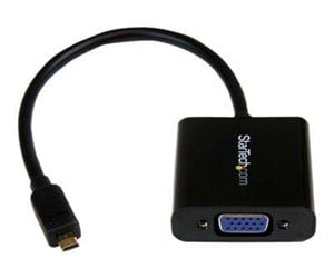 Skjermkabel - StarTech.com Micro HDMI to VGA Adapter for Smartphones / Ultrabook / Tablet video transformer - MCHD2VGAE2