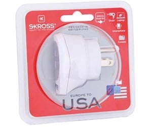 Diverse kabel - SKross Travel Adapter Europe to USA - 1.500203