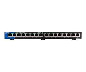 Switch/splitter - Linksys LGS116P 16-Port Business Desktop Gigabit PoE+ Switch (PoE+ 80W) - LGS116P-EU