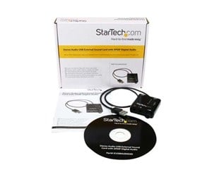 Lydkort - StarTech.com USB Stereo Audio Adapter External Sound Card - ICUSBAUDIO2D