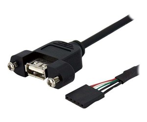 USB - StarTech.com Panel Mount USB Cable USB A to Motherboard Header Cable - USBPNLAFHD3