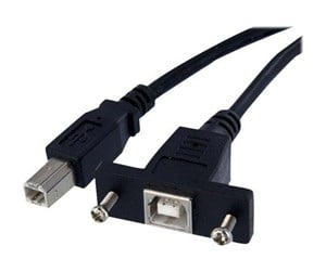 USB - StarTech.com Panel Mount USB Cable B to B - USBPNLBFBM3