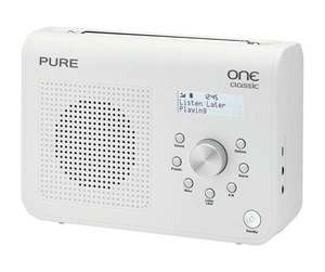 DAB, nettverks- og klokkeradio - PURE ONE Classic Series II - DAB/DAB+/DMB/FM - Hvit - VL-61905