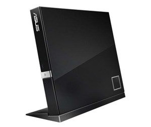 Optisk driver (DVD/BR/Floppy) - ASUS SBW-06D2X-U/BLK/G/AS - Bluray-BDRW (Brenner) - USB 2.0 - Svart - 90-DT20305-UA199KZ