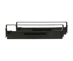 Printertilbehør blekk/toner - Epson Dualpack - Skriverbånd Svart - C13S015647