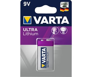 Batteri - VARTA Varta Ultra litium - 9 V - 1-pk - 6122301401