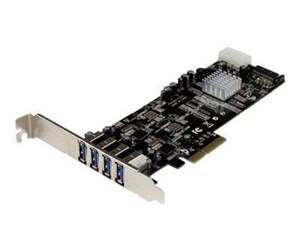 Kontroller - StarTech.com 4 Port Dual Bus PCI Express PCIe USB 3.0 Card w/ UASP & Power - PEXUSB3S42V