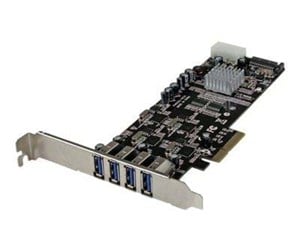 Kontroller - StarTech.com 4 Port Quad Bus PCI Express PCIe USB 3.0 Card w/ UASP & Power - PEXUSB3S44V