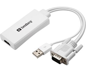 Skjermkabel - Sandberg VGA+Audio to HDMI Converter video transformer - 508-78