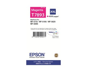 Printertilbehør blekk/toner - Epson 7893 - Magenta Ink XXL (T7893) - Blekkpatron Rød - C13T789340