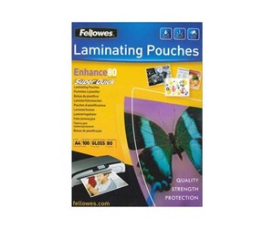 Laminering - Fellowes Laminating Pouches SuperQuick Enhance 80 micron - 5440001