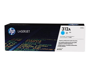 Printertilbehør blekk/toner - HP 312A / CF381A - Cyan Toner - Laser toner Blå - CF381A