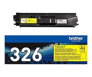 Printertilbehør blekk/toner - Brother TN326Y / TN 326Y Yellow Toner - Laser toner Yellow - TN326Y