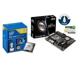 Hovedkort - ASUS Z97-A + Intel Core i5-4690K DC Hovedkort - socket - Z97-A_i54690K