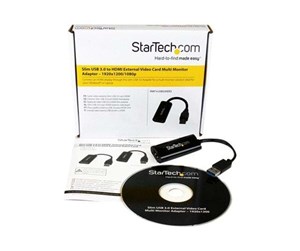 Skjermkabel - StarTech.com Slim USB 3.0 to HDMI Extern - USB32HDES