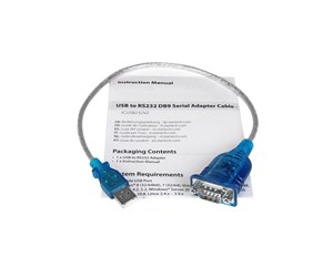 Nettverksadapter - StarTech.com 1 Port USB to RS232 DB9 Serial Adapter Cable - M/M - ICUSB232V2