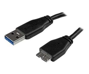 USB - StarTech.com Slim SuperSpeed USB 3.0 A to Micro B Cable - USB3AUB50CMS