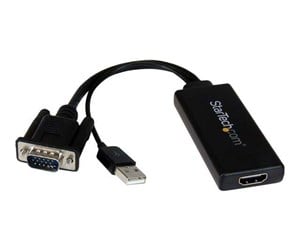 Skjermkabel - StarTech.com VGA to HDMI Adapter with US - VGA2HDU