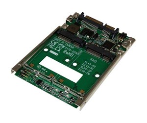 Kontroller - StarTech.com Dual mSATA SSD to 2.5" SATA RAID Adapter Converter - 25SAT22MSAT