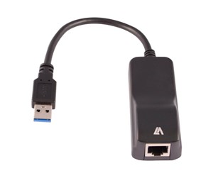 Nettverksadapter - V7 USB A 3.2 GEN1 Ethernet Adapter - CBLUSB3RJ-1E