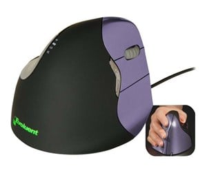 Mus - Evoluent VerticalMouse 4 Small Wireless - Vertical mouse - Optisk - 6 - Brun - VM4SW