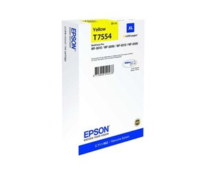 Printertilbehør blekk/toner - Epson T7554 - Yellow Ink XL (T7554) - Blekkpatron Yellow - C13T755440