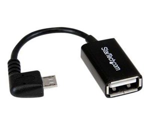 USB - StarTech.com Right Angle Micro USB to USB OTG Host Adapter - UUSBOTGRA