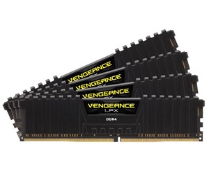 RAM - Corsair Vengeance LPX DDR4-2666 - 32GB - CL16 - Quad Channel (4 pcs) - Intel XMP - Svart - CMK32GX4M4A2666C16