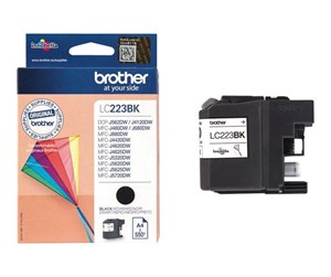 Printertilbehør blekk/toner - Brother LC223BK / LC 223BK Black Ink - Blekkpatron Svart - LC223BK