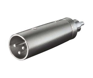 Lydkabel - Pro XLR Adapter 3pin XLR M - RCA M - 4040849274565