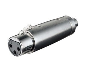 Lydkabel - Pro XLR Adapter 3pin XLR F - RCA F - 4040849274572