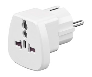 Strømkabel (ekstern) - Pro Travel adapter to CEE7/7 - White - 4040849940262