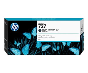 Printertilbehør blekk/toner - HP 727 / C1Q12A Matte Black - Blekkpatron Matt svart - C1Q12A