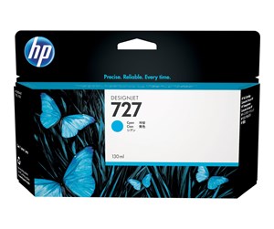 Printertilbehør blekk/toner - HP 727 / B3P19A - Cyan Ink - Blekkpatron Blå - B3P19A