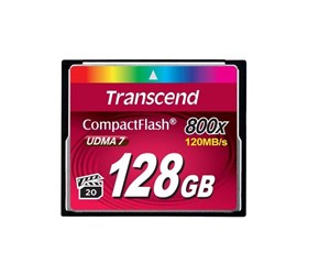 Minnekort - Transcend Compact Flash 800x - 128GB - TS128GCF800