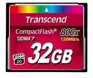 Minnekort - Transcend Compact Flash 800x - 32GB - TS32GCF800